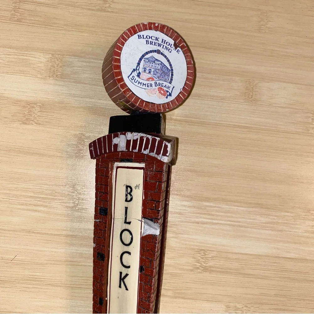 PITTSBURGH BLOCK HOUSE Brewing Summer Break Tap Handle Draft Beer Man Cave